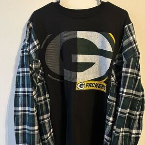 Green Bay packers reworked flannel